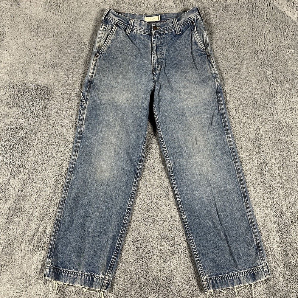 Sonoma Life+Style Mens Carpenter Jeans 30x30 (fits 28x28) Light Wash Distressed